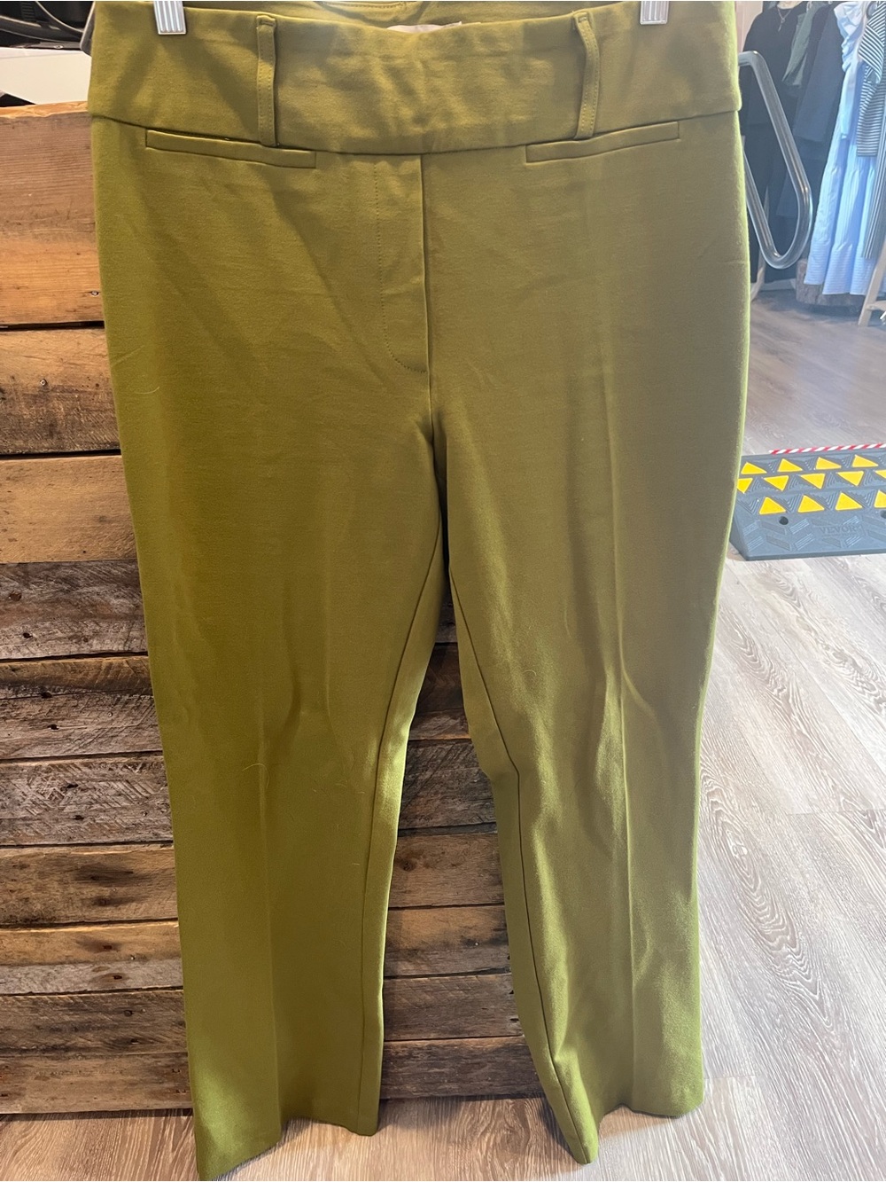 Chartreuse Women's Straight-Leg Trousers